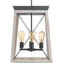 Progress 41145 P500178-143 Briarwood 15-1/2 in 4-Light Foyer Pendant, Graphite