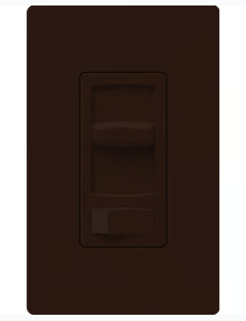 Lutron Skylark Contour Dimmer Switch for Electronic Low-Voltage, 300W ELV, Single Pole/3-Way, CTELV-303P-BR, Brown