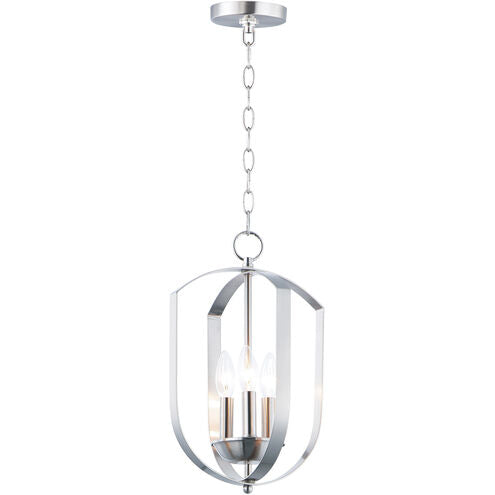 Maxim Lighting 10033SN Provident 3 Light 10 inch Satin Nickel Chandelier Ceiling Light