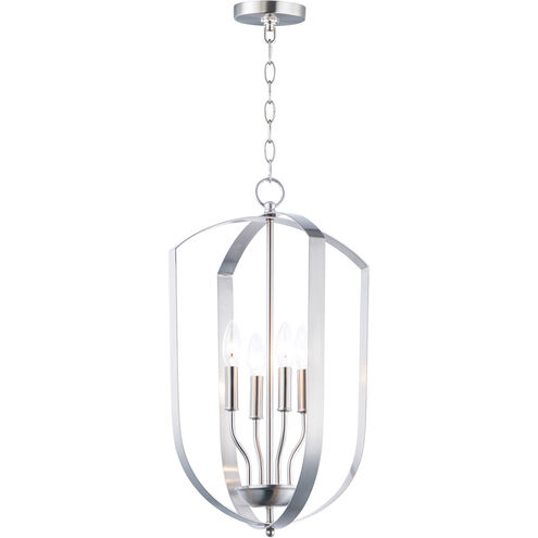 Maxim Lighting 10034SN Provident 4 Light 15 inch Satin Nickel Chandelier Ceiling Light