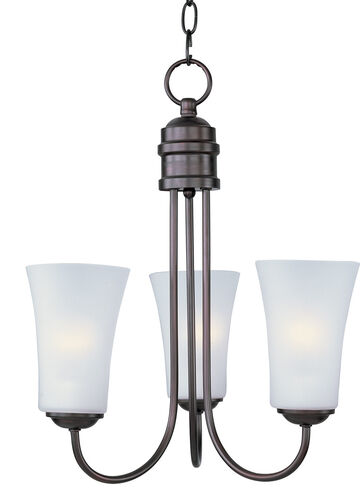 Maxim Lighting 10043FTOI Logan 3 Light 17 inch Oil Rubbed Bronze Single-Tier Chandelier Ceiling Light