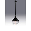 Maxim 10080CLBKSN Axiom 1 Light 12.25 inch Black Satin Nickel Pendant Ceiling Light