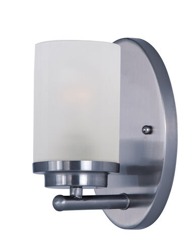 Maxim Lighting 10211FTPC Corona 1 Light 6 inch Polished Chrome Bath Vanity Wall Light in Frosted
