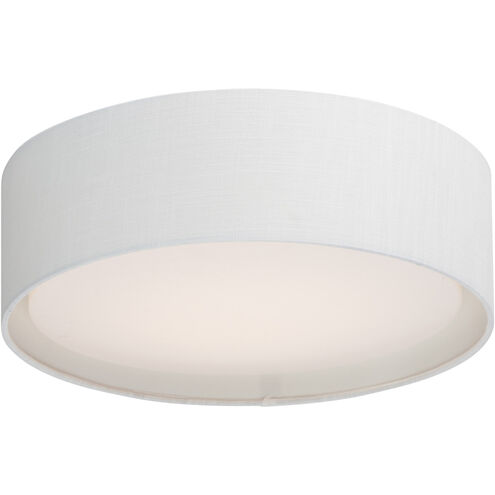 Maxim Lighting 10230WL Prime LED 16 inch Flush Mount Ceiling Light White Linen