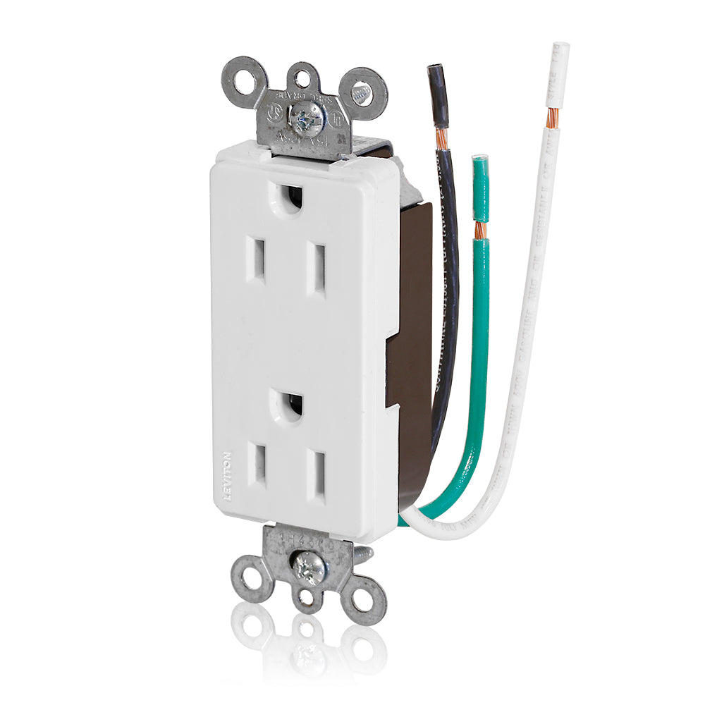Leviton 16252-LW 15 A 125 VAC Switches & Receptacle White