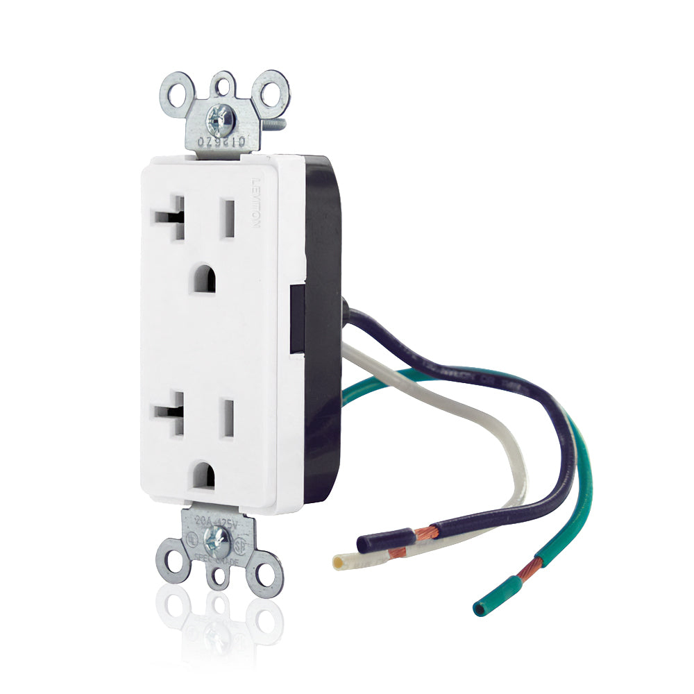 Leviton 16352-CW 20 A 125 VAC Switches & Receptacle White