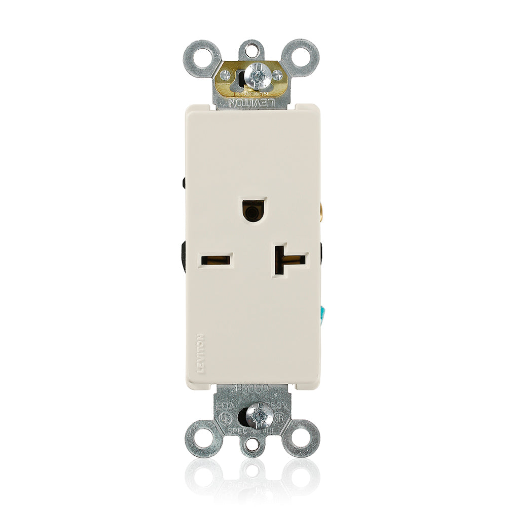 Leviton 16441-T 20 A 250 VAC Switches & Receptacle Light Almond