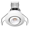 Envision LED-MDL-1-ADJ-6W-30K-RD-WH-12V 1" LV Round Gimbal Downlight: Mini-Line, White Round