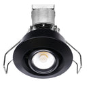 Envision LED-MDL-1-ADJ-6W-30K-RD-BLK-12V 1" LV Round Gimbal Downlight: Mini-Line, Black Round