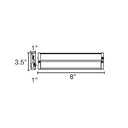 Envision LED-UC-8I-4W-5CCT-WH 8" Undercabinet Bar, White