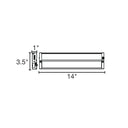 Envision LED-UC-14I-8W-5CCT-WH 14" Undercabinet Bar, White