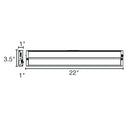 Envision LED-UC-22I-10W-5CCT-BZ 22" Undercabinet Bar, Bronze