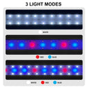 Envision QB-AQUA-36I-25W-FS Aquarium Light 36" bar 36-46" Tank, 3 Light Modes Remote: Qube-Line, Black