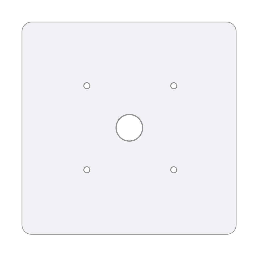 Envision 24x24-GF-CP2 Large Square Canopy: 24x24 goof ring Made to order 10-15 days, 150w, White