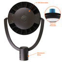 Envision LED-PST-3P150-TRI-BZ-UNV Post Top Flood: Bolt-Line, 150/125/100, Bronze