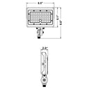 Envision LED-ARL-3P80-TRI-BZ-KN-PC Mini Flood: M-Line 1/2" Knuckle, 80/70/60w, Bronze