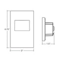 Envision LED-STEP-ARC-3W-5CCT-VT-BN Step Light - Vertical: ARCY-Line, Brushed Nickel