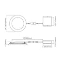 Envision LED-SL-PNL-4R-9W-RGB+W-WH 4" Slim Panel: Slim-Line SMART, White