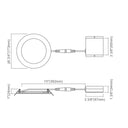 Envision LED-SL-PNL-6R-12W-RGB+W-WH 6" Slim Panel: Slim-Line SMART, White