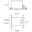 Envision C6-NC-ICAT-LED-FR 6" Fire Rated New Construction Can