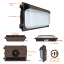 Envision LED-WPF-SL-3P60-TRI-BZ-HV-PC Wall Pack: SL-Line, 60/40/30w, Bronze