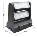 Envision LED-WPROT2-80WD-30K-BZ Wall Pack: R-Line Two Module, Bronze