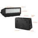 Envision LED-WPFC-5P80-TRI-BL-PC Wall Pack: FC-Line, 80/64/48/32/16W, Black