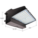 Envision LED-WPFC-FL-5P120W-TRI-BZ-PC Wall Pack: Flat-FC-Line, 120/110/100/90/80W, Bronze