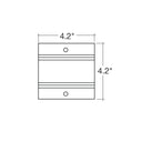Envision TS3-SM-FC-WH Floating Canopy: track can be connected to existing outlet box along the track, White
