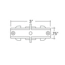 Envision TS3-SM-MJ-WH Mini Joiner: low profile joiner for two straight track sections, White