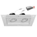Envision LED-SQM2-TML-4-30W-5CCT-WH-20 4" Multiple Trimless: Double Head, White
