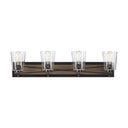 Progress 134270 P300232-020 Briarwood 4-Light Bathroom Vanity Light with Clear Glass Shade