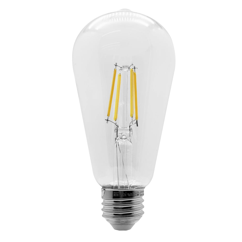 Envision LED-FLM-ST64-4W-18K Filament ST64 Edison Shape, Clear