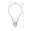 Envision LED-FLM-G16.5C-4W-27K Filament G16.5 Globe E12 Base, Clear