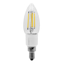 Envision LED-FLM-E12T-4W-30K-12V Filament E12 Candle Torpedo Low Voltage, Clear