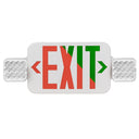Envision LED-EM-EXT-RG-WH-CMB-RC LED Emergency Exit Sign RED/GREEN Single or Double Sided w/ Bug Eye w/ Remote Function, 3.5w, White
