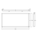 Envision BPL-2X4-TRIM-BL 2x4 LED Panel: Backlit-Line Black Trim