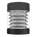 Envision LED-BLD-RD-5CCT-LV-FL-BZ Bollard Head: Round Louver Flat Top Bronze Finish, 22/16/12W