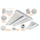 Envision LED-LHB-2FT-3P320-4CCT-UNV Linear Highbay: C-Line, 320/290/260w, White Frosted