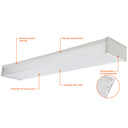 Envision LED-WRP-PRM-2FT-20W-35K 2 FT Prismatic Wrap, White