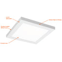 Envision LED-PNL-SM-2X2-40W-TRI 2x2 Surface Mount LED Panel: Slim-Line, White
