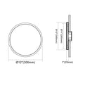 Envision LED-SLDSKR-12-22W-5CCT-WH 12" Surface Mount Round: Slim-Line, White