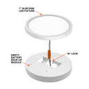 Envision SLDSKR-7-EMB-EMPTY-UNV SLDSKR-7: EM Backup Empty Body for All Models, 15w, White