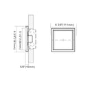 Envision LED-SLDSKSQ-7-15W-5CCT-WH 7" SlimLine Surface Mount Square, White
