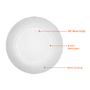 Envision LED-CDSK-8-27W-5CCT-WH 8" Disk Lite High Lumen: Cusp-Line, White