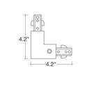 Envision TS3-SM-L-BL L-Connector: connect two track sections at a right angle, Black