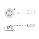 Envision LED-DLJBX-TML-4R-15W-5CCT-WH 4" Round Downlight: Trimless-Line, White