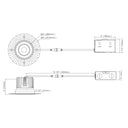Envision LED-DLJBX-TML-4R-15W-5CCT-BLK 4" Round Downlight: Trimless-Line, White