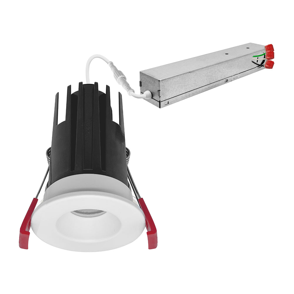 Envision LED-DLJBX-1RG-7W-5CCT-WH-R 1" Smooth Downlight: SnapTrim-Line, White Round