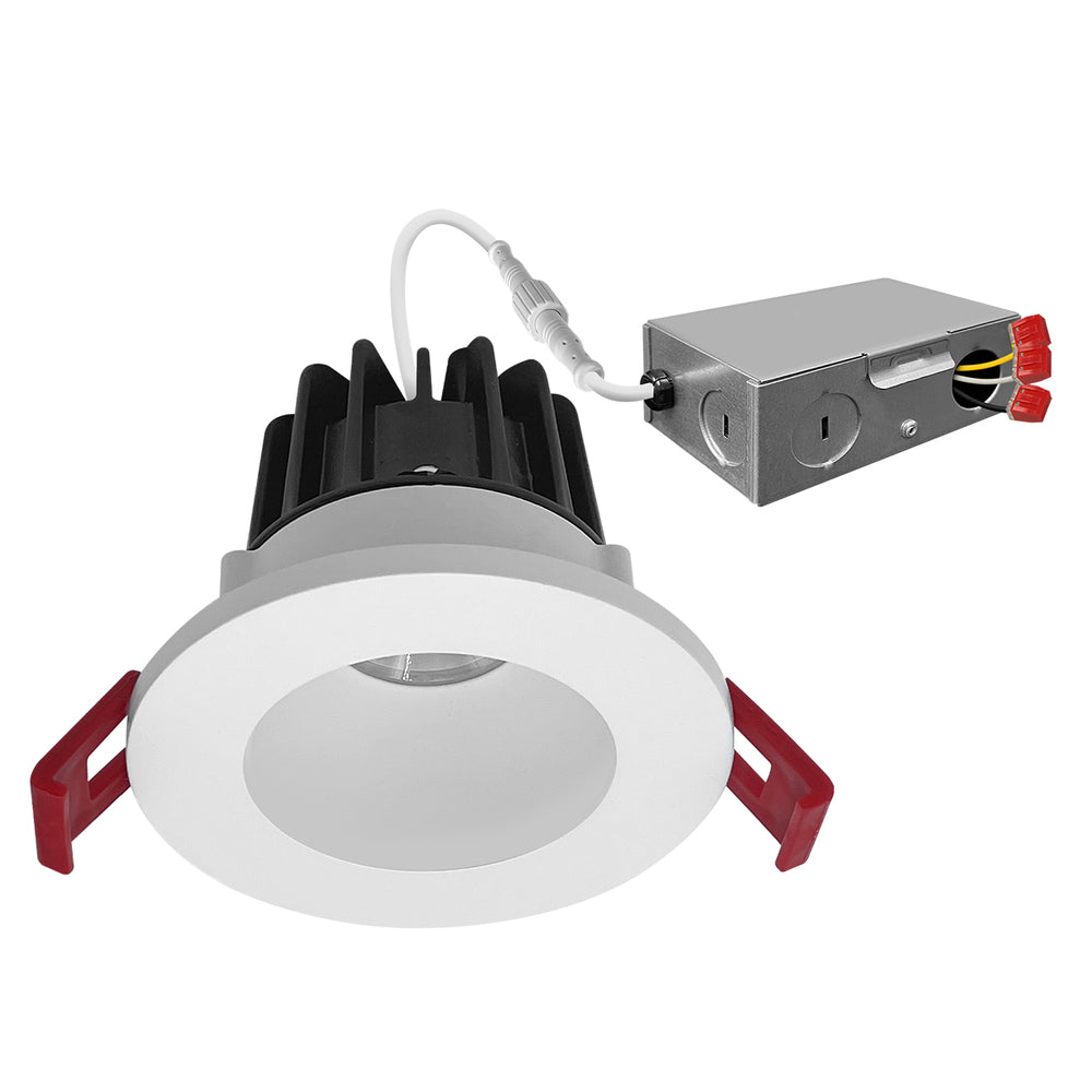 Envision LED-DLJBX-2-6W-3WD-W/W-S 2" Smooth Downlight: SnapTrim-Line, White